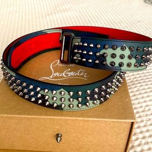 Louboutin camo spikes new belt